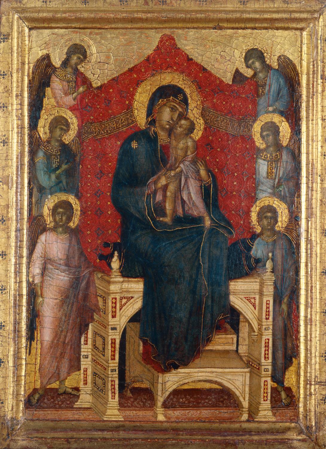 Maestà. Madonna col Bambino in trono e sei angeli | Kunstmuseum Bern